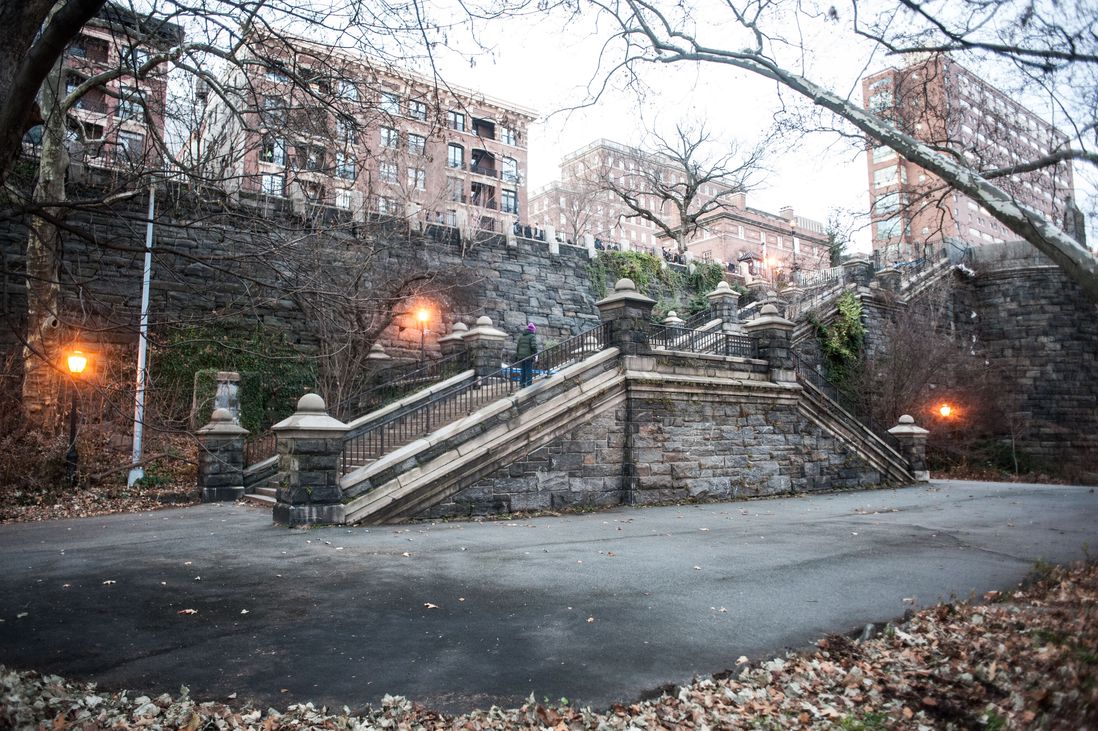 A set of stairs in Morningside Park